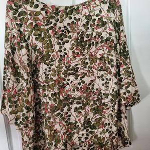 H&M Floral Tunic Top